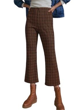DOLAN x ANTHROPOLOGIE Dulcea Cropped Flare Printed Pants